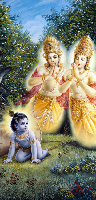 Krishna Delivering Nalakuvara and Manigriva