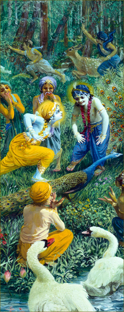 Krishna and His Friends Imitating