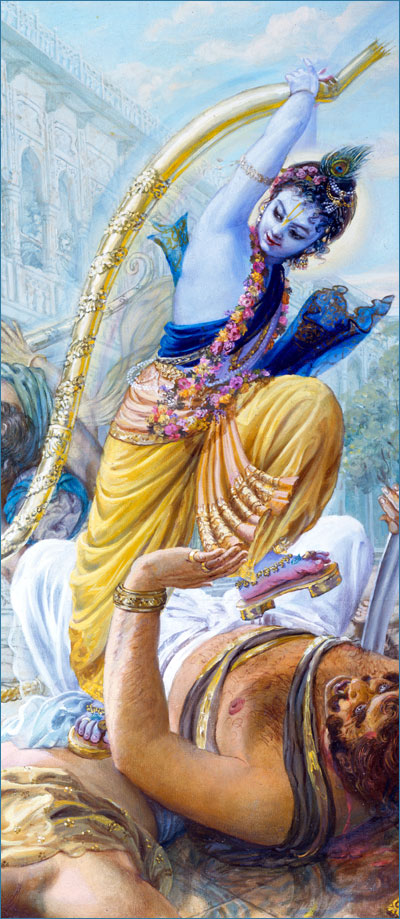 Krishna Breaking Bow