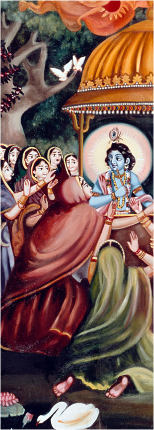 Gopis Stopping Krishna