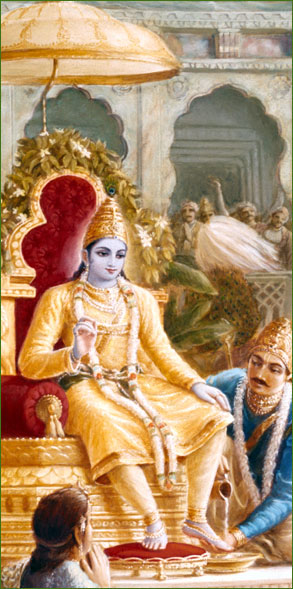 King Yudhishthira & Krishna